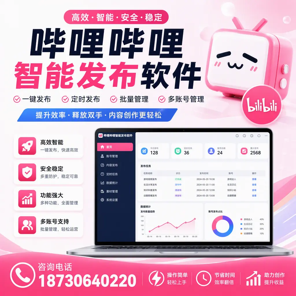 提升内容质量的秘诀:哔哩哔哩智能发布软件在 葫芦岛 的应用