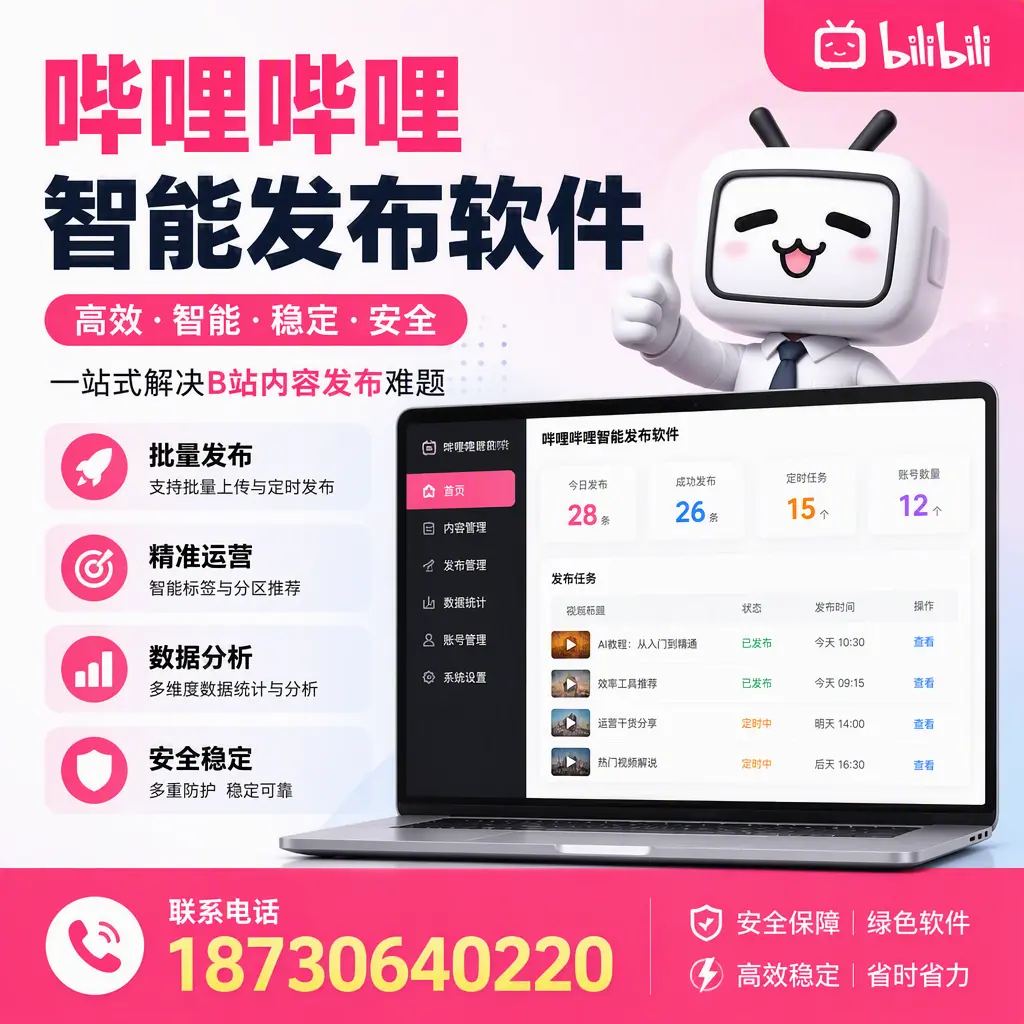 哔哩哔哩智能发布软件：如何在 葫芦岛 高效推广企业品牌