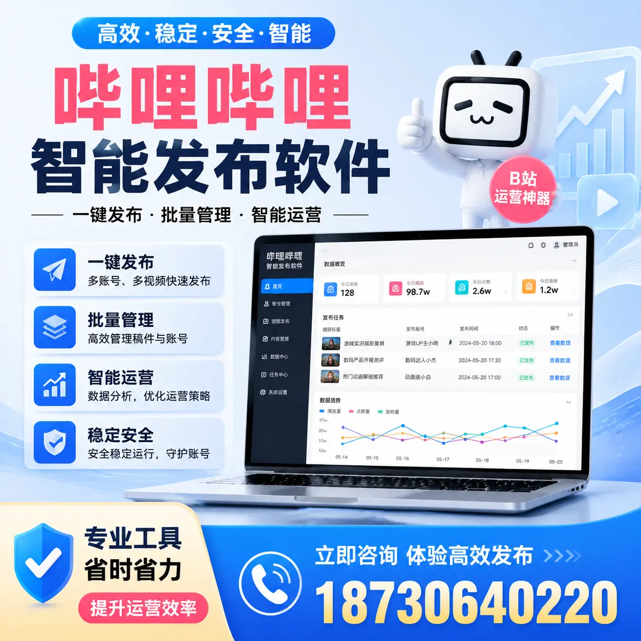 解密哔哩哔哩智能发布软件：功能与优势分析在 葫芦岛